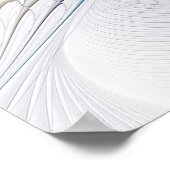 Blumenfantasie, buntes Abstraktes Fraktal Blume Poster (Ecke)