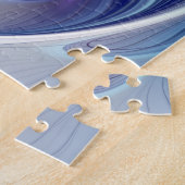 Blumenfantasie, buntes Abstraktes Fraktal Blume Puzzle (Seite)