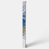 Blumenfantasie, buntes Abstraktes Fraktal Blume Samsung Galaxy Hülle (Linke Seite)