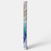 Blumenfantasie, buntes Abstraktes Fraktal Blume Samsung Galaxy Hülle (Linke Seite)