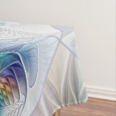 Blumenfantasie, buntes Abstraktes Fraktal Blume Tischdecke (Beispiel)