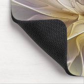 Blumenfantasie Eggpflanze Abstraktes Fraktal Eigen Mousepad (Ecke)