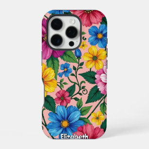 Blumenfantasie: Ein Garten voller Blüten iPhone 16 Pro Hülle