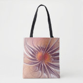 Blumenfantasie, farbenfrohe Abstrakte Fraktal Blum Tasche (Vorderseite)