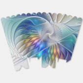 Blumenfantasie, farbenfrohe abstrakte Fraktalblume Geschenkschachtel (Ungeklappt)