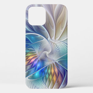 Blumenfantasie, farbenfrohe abstrakte fraktale Blu Case-Mate iPhone Hülle