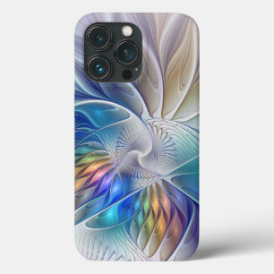 Blumenfantasie, farbenfrohe abstrakte fraktale Blu Case-Mate iPhone Hülle