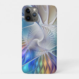Blumenfantasie, farbenfrohe abstrakte fraktale Blu Case-Mate iPhone Hülle