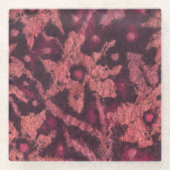 Blumenfantasie Glasuntersetzer (Vorderseite)