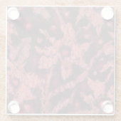 Blumenfantasie Glasuntersetzer (Rückseite)