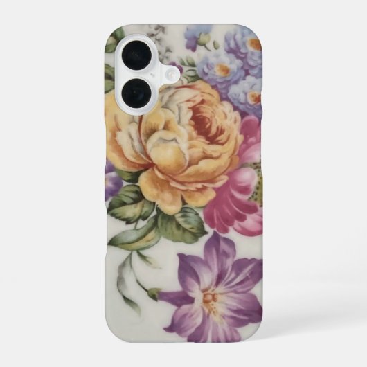 Blumenfantasie  iPhone 16 hülle (Rückseite)