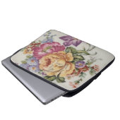 Blumenfantasie  laptopschutzhülle (Vorne Knopf)