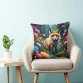 "Blumenfantasie mit Fuchs" Kissen (Stuhl )