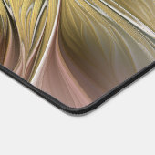 Blumenfantasie mit Gold Modernes Abstraktes Frakta Schreibtischunterlage (Ecke)