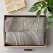 Blumenfantasie mit Gold Modernes Abstraktes Frakta Seidenpapier (Geschenk)