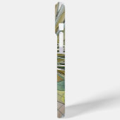 Blumenfantasie Modernes Fraktal Blume mit Gold Case-Mate iPhone Hülle (Rückseite / Links)