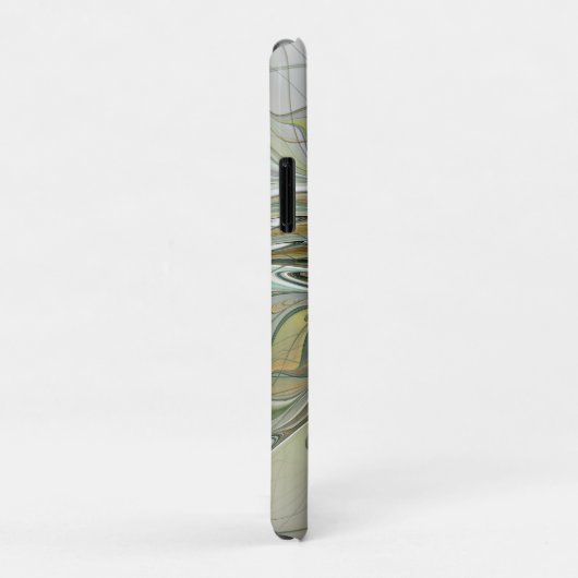 Blumenfantasie Modernes Fraktal Blume mit Gold Case-Mate iPhone Hülle (Hinten/Rechts)