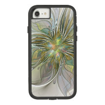 Blumenfantasie Modernes Fraktal Blume mit Gold