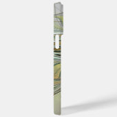 Blumenfantasie Modernes Fraktal Blume mit Gold Case-Mate iPhone Hülle (Rückseite / Rechts)