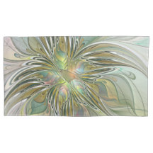 Blumenfantasie Modernes Fraktal Blume mit Gold
