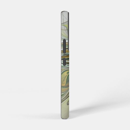 Blumenfantasie Modernes Fraktal Blume mit Gold Samsung Galaxy Hülle (Rechte Seite)