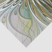 Blumenfantasie Modernes Fraktal Blume mit Gold Seidenpapier (Detail)