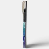 Blumenfantasie, Monogramm der Abstrakten Fraktal-B Case-Mate iPhone Hülle (Rückseite / Links)