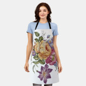 Blumenfantasie  schürze (Getragen)