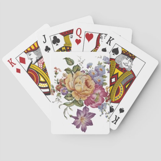 Blumenfantasie spielkarten (Rückseite)