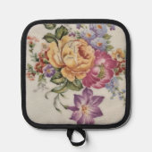 Blumenfantasie topflappen (Vorderseite)