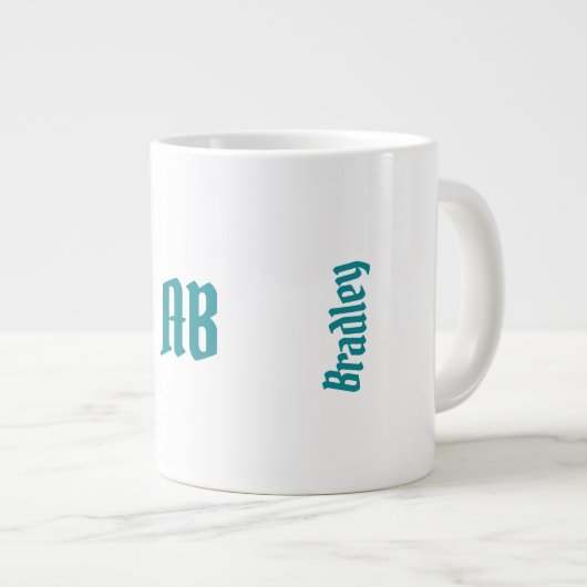 BlumenFantasiering Jumbo-Tasse (Vorderseite Rechts)