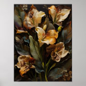 Blumenfantasy - Blume - Digitalkunstposter Poster (Vorne)