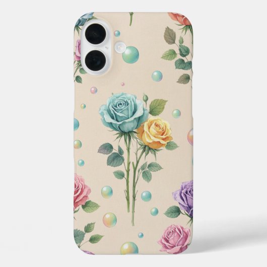 Blumenfantasy: Chic iPhone Case (Rückseite)