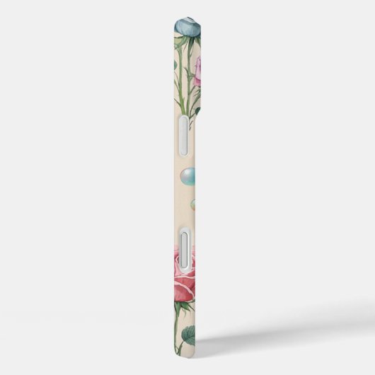 Blumenfantasy: Chic iPhone Case (Rückseite / Rechts)