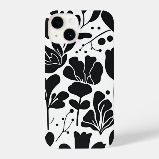 Blumenfantasy: Design-Handy-Fall für schicke Blume iPhone Hülle (Rückseite)