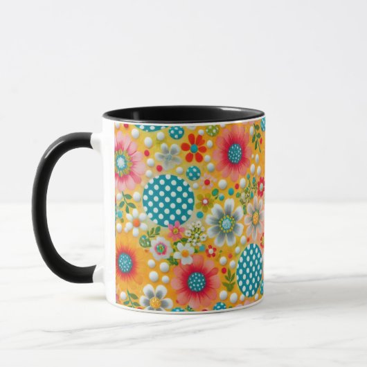 Blumenfantasy Elegante Kaffee Tasse (Links)