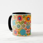 Blumenfantasy Elegante Kaffee Tasse (Vorderseite Links)