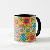 Blumenfantasy Elegante Kaffee Tasse (VorderseiteRechts)