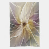Blumenfantasy Gold Angelpflanzung Abstraktes Frakt Handtuch (Vertikal)