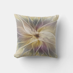 Blumenfantasy Gold Angelpflanzung Abstraktes Frakt Kissen