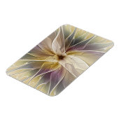 Blumenfantasy Gold Angelpflanzung Abstraktes Frakt Magnet (Linke Seite)
