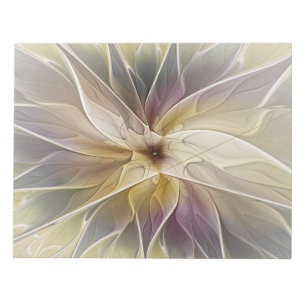 Blumenfantasy Gold Angelpflanzung Abstraktes Frakt Notizblock