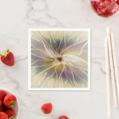 Blumenfantasy Gold Angelpflanzung Abstraktes Frakt Serviette (Beispiel)