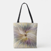 Blumenfantasy Gold Angelpflanzung Abstraktes Frakt Tasche (Rückseite)