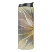 Blumenfantasy Gold Angelpflanzung Abstraktes Frakt Thermosbecher (Nach links gedreht)