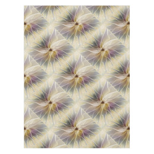 Blumenfantasy Gold Angelpflanzung Abstraktes Frakt Tischdecke