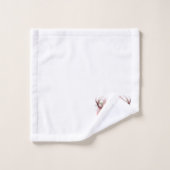 🌸 Blumenfantasy Hirschhandtuch Set 🦌 (Waschlappen)