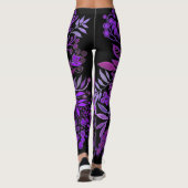 Blumenfantasy Lila Leggings (Rückseite)