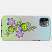 Blumenfantasy Lilac Blume Grüne Formen Fraktal Case-Mate iPhone Hülle (Rückseite (Horizontal))