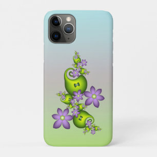 Blumenfantasy Lilac Blume Grüne Formen Fraktal Case-Mate iPhone Hülle